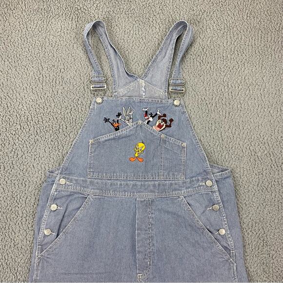 Vintage 1998 Warner Bros Looney Toons Unisex Bib Pocket Overalls  -   Size:  XL - Picture 2 of 16